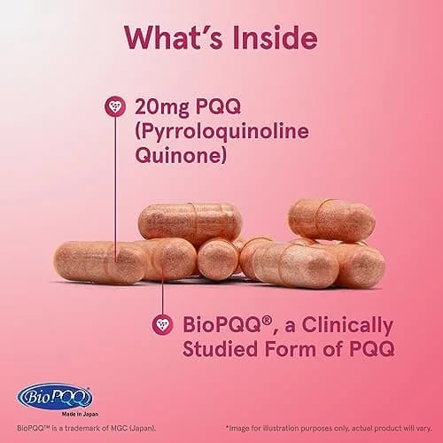 Jarrow PQQ 20 mg, Mitochondrial Biogenesis, 30 Capsules thumbnail 3