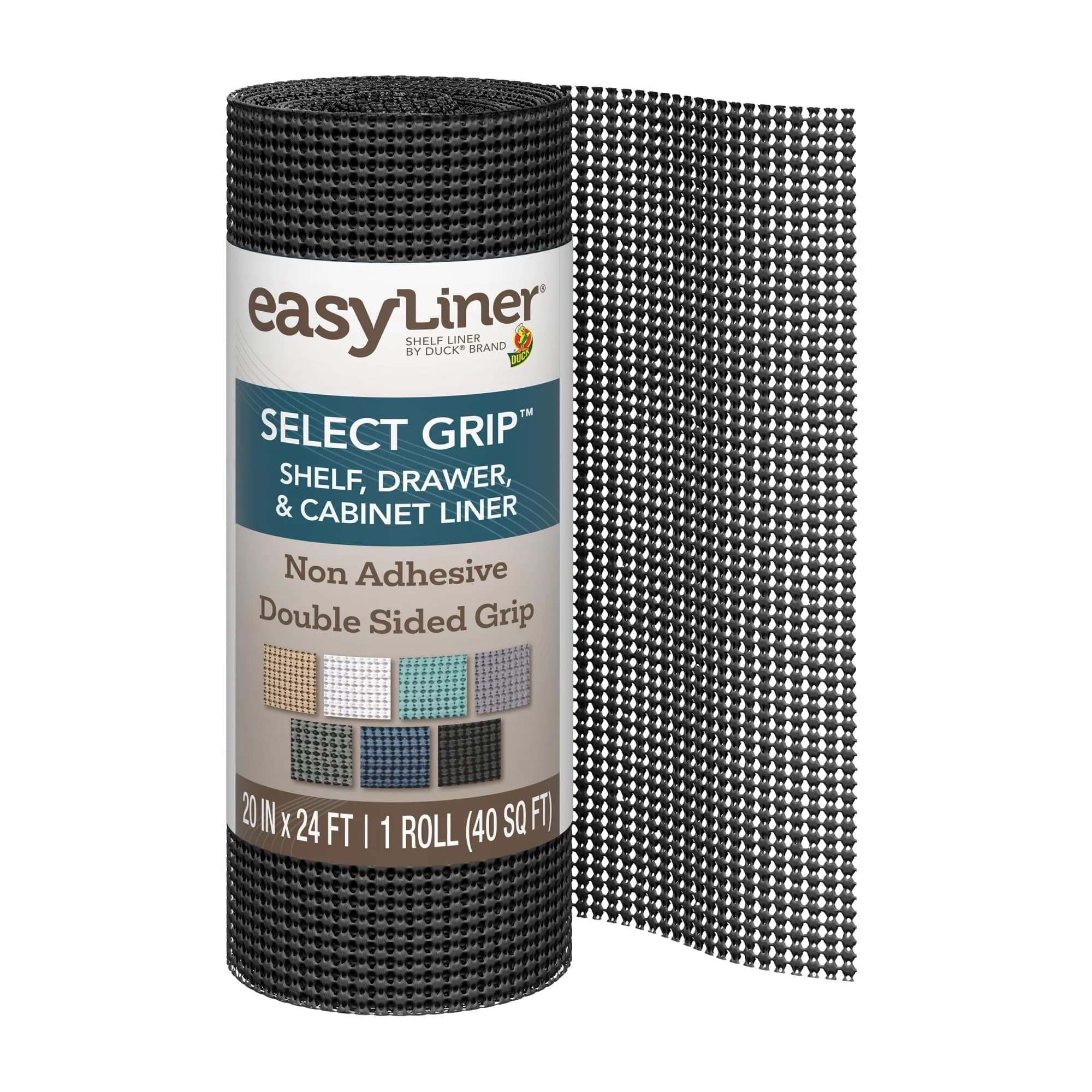 Duck EasyLiner Select Grip Shelf Liner 20 in x 24 ft | Non Slip, Non Adhesive, Surface Protection - main product image