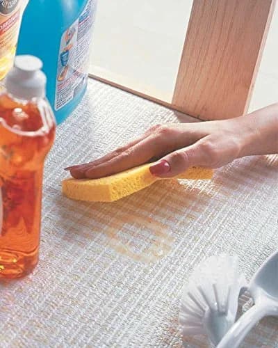 Duck Shelf Liner 12" x 20' Plaid Sandstone | Non-Adhesive, Easy to Clean (70-120 chars) thumbnail 6
