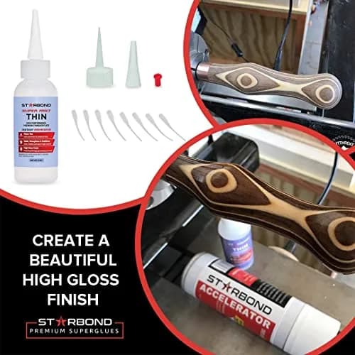 Starbond Super Fast Thin CA Glue 16 oz | Penetrates Micro-Fractures, Ideal for Woodworking & Model Building thumbnail 9