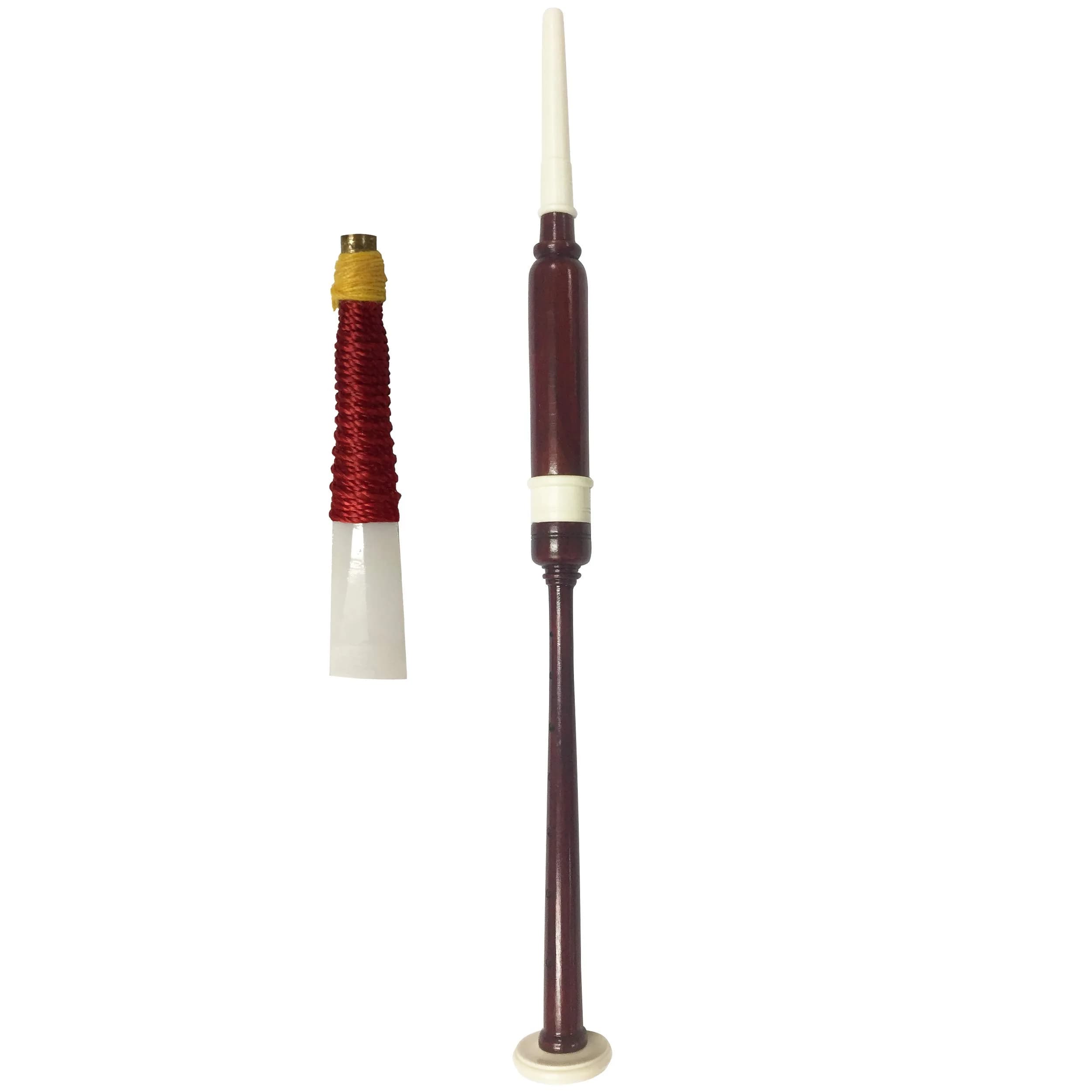 Woldorf USA Highland Bagpipe Practice Chanter 19.5 long | Natural Rosewood & Imitation Ivory Fittings - main product image