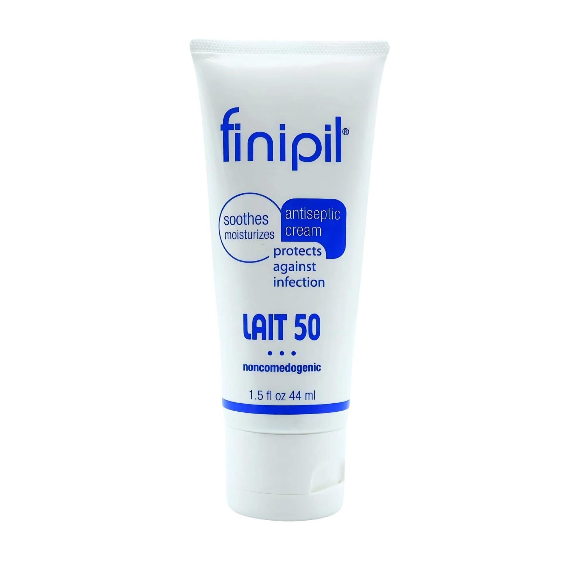 Finipil Lait 50 Antiseptic Cream 44ml (1.5 Fl Oz) | Post Hair Removal & Ingrown Hair Treatment