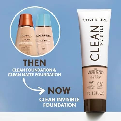 COVERGIRL Clean Matte Liquid Foundation Classic Ivory 30ml | Oil-Free, Matte Finish for Oily Skin thumbnail 9