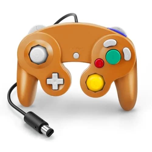 Cirka Wired Controller for GameCube & Wii - Orange | Dual Analog Joysticks & Vibration thumbnail 2