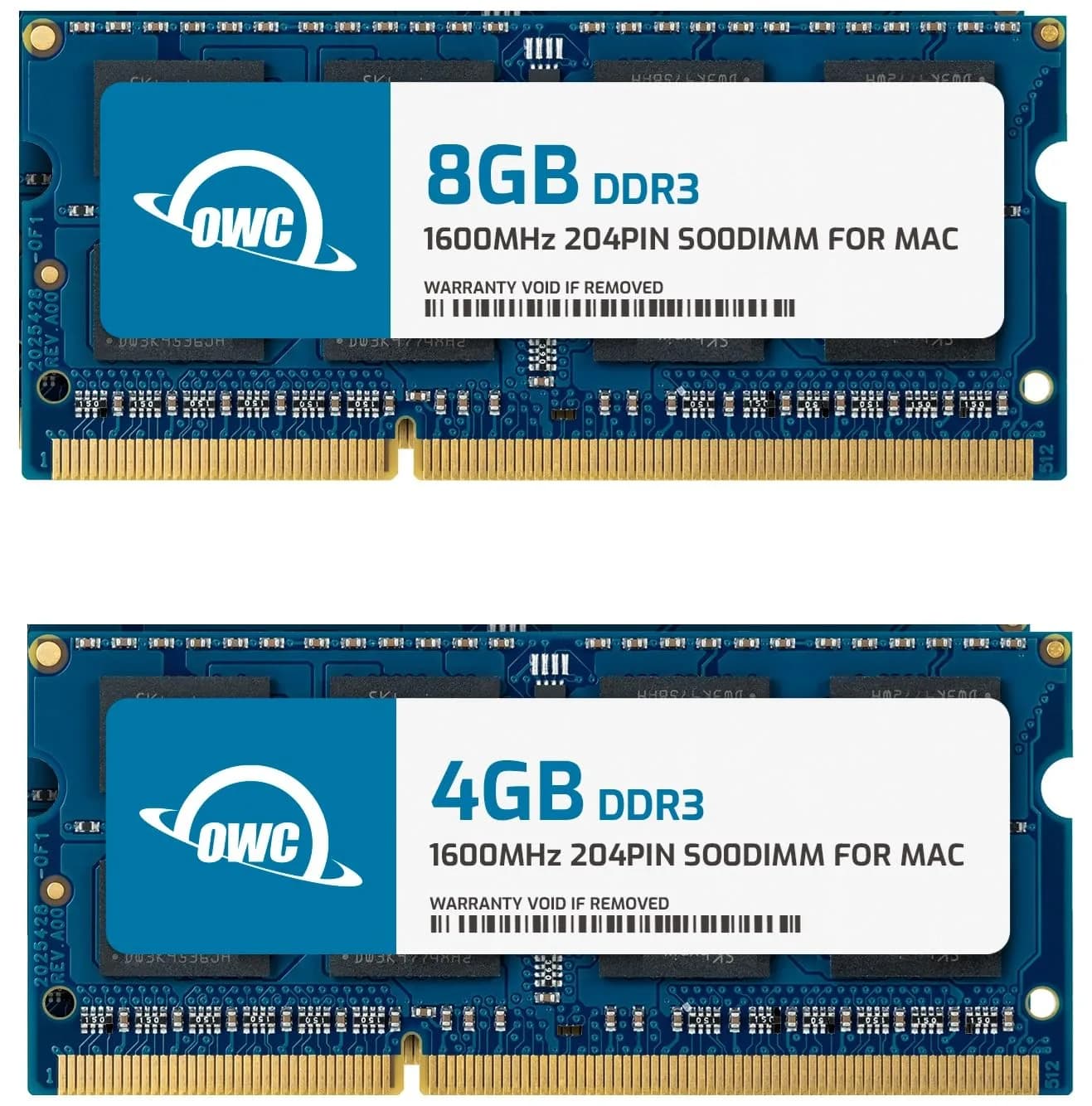 OWC 8GB (2x4GB) DDR3L PC3-12800 1600MHz SO-DIMM RAM | Upgrade for Select 2011-2015 Macs & PCs — 8GB + 4GB