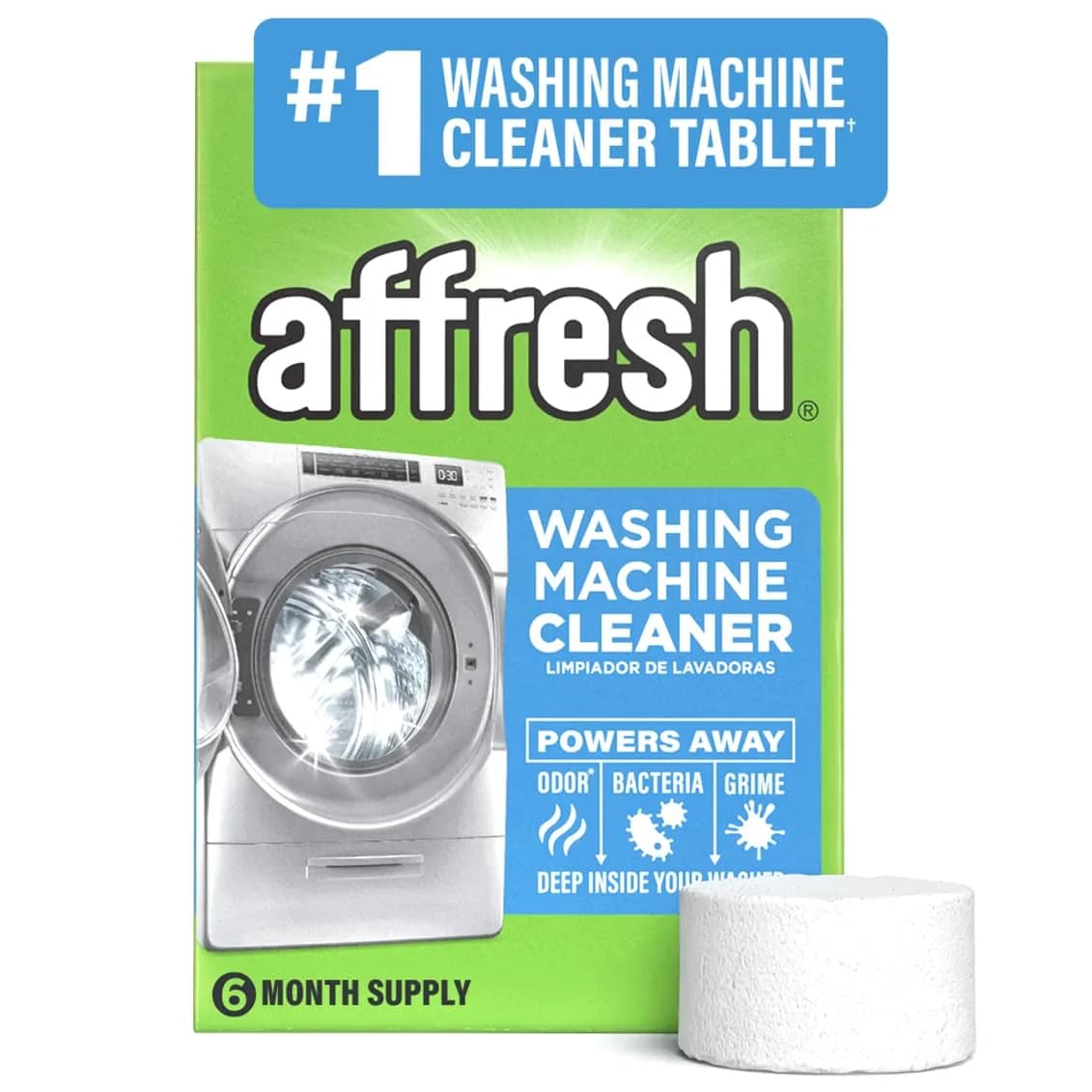Affresh Washing Machine Cleaner Tablets 6 Month Supply | Eliminates Odors & Grime