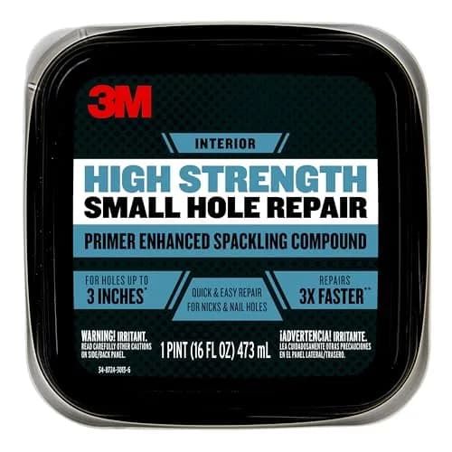 3M Small Hole Repair 16 oz | Fast, Lightweight Wall Patch for Interior & Exterior Use thumbnail 5