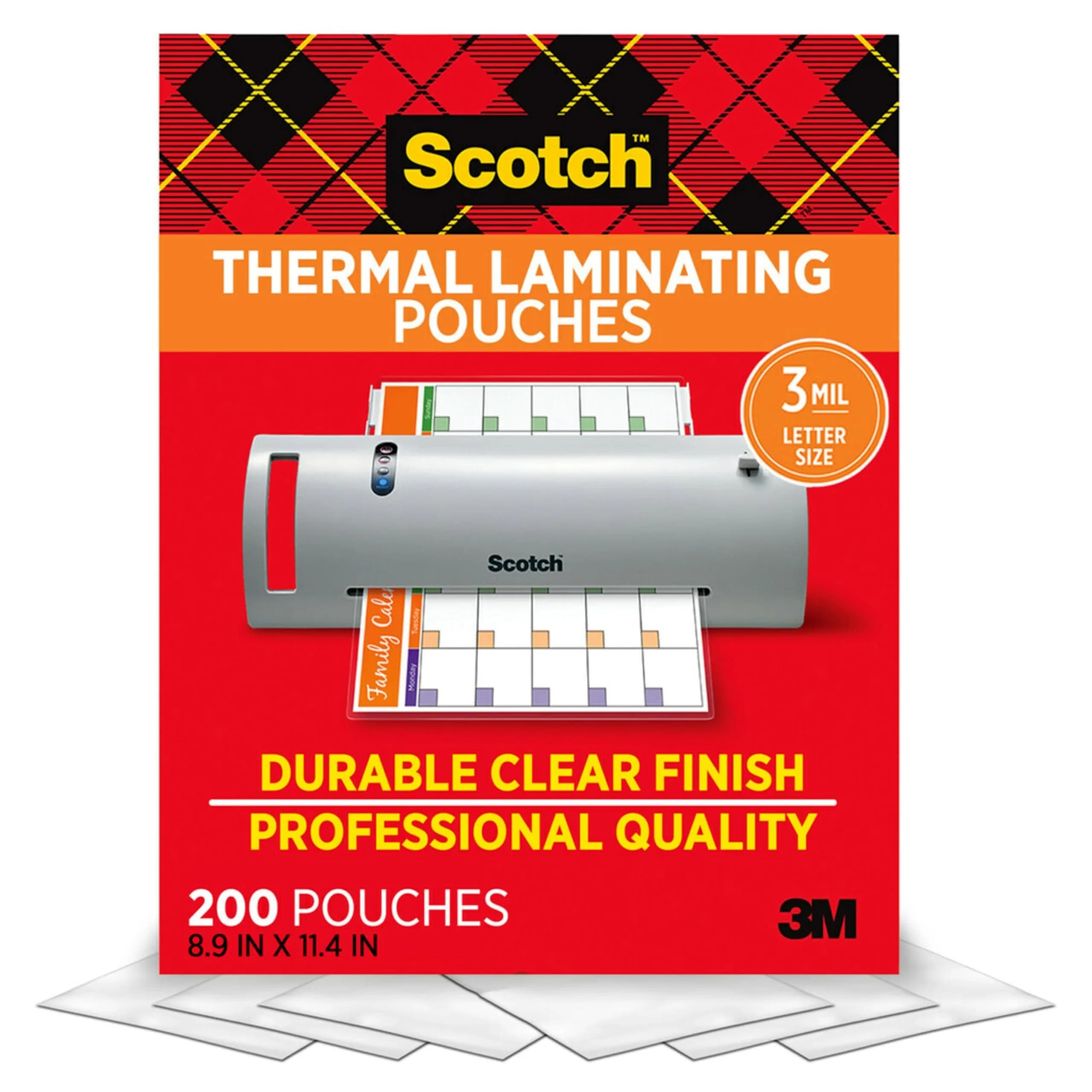 Scotch Thermal Laminating Pouches, Clear, 150-Pack | Letter Size (8.9" x 11.4") — Clear