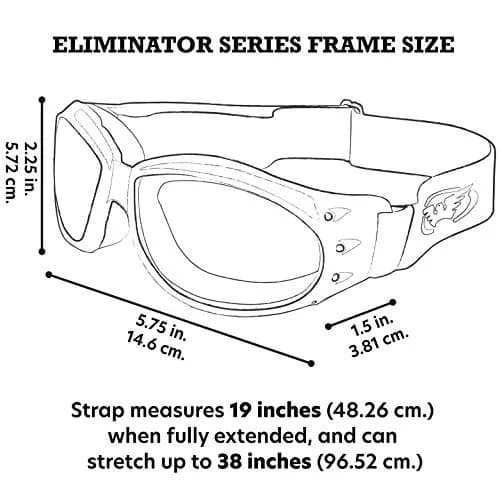 Global Vision Eliminator Goggles with Micro-Fiber Pouch | Shatterproof UV400 Polycarbonate Lenses thumbnail 7