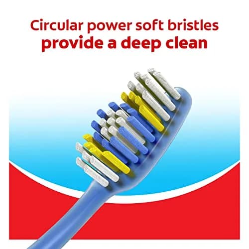 Colgate Extra Clean Medium Toothbrushes, 6 Count | Deep Cleaning Power Bristles thumbnail 4