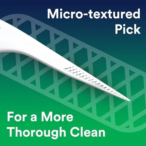 DenTek Advanced Clean Floss Picks, Mint, 900 Picks (150 Count Pack of 6) | Triple Clean Design for Plaque Removal thumbnail 6