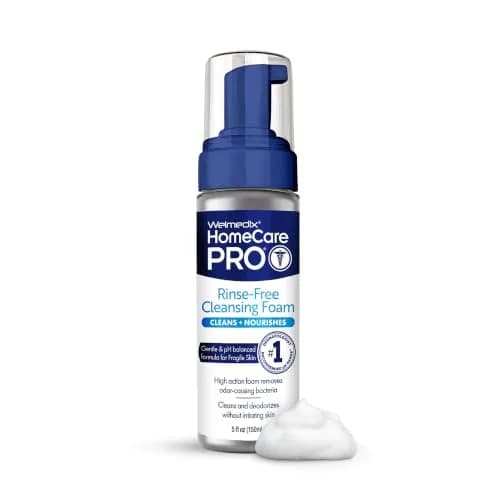 Welmedix No Rinse Cleansing Foam 150ml (5 Fl Oz) | Hospital Grade Waterless Body Wash & Shampoo thumbnail 1