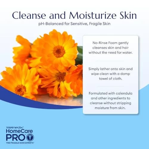 Welmedix No Rinse Cleansing Foam 150ml (5 Fl Oz) | Hospital Grade Waterless Body Wash & Shampoo thumbnail 3