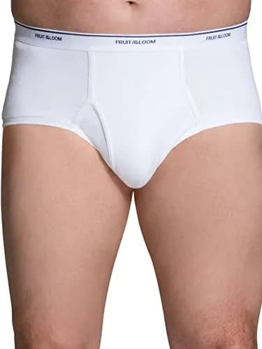 Fruit of the Loom Big Man Tag-Free Cotton Briefs 3 Pack XX-Large (2X-Large US) thumbnail 2