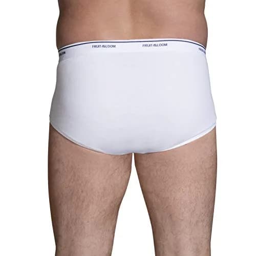 Fruit of the Loom Big Man Tag-Free Cotton Briefs 3 Pack XX-Large (2X-Large US) thumbnail 3