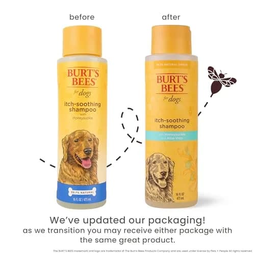 Burt's Bees for Pets Itch Soothing Dog Shampoo Honeysuckle 473ml (16 Fl Oz) | Gentle Formula for Itchy, Dry Skin thumbnail 2