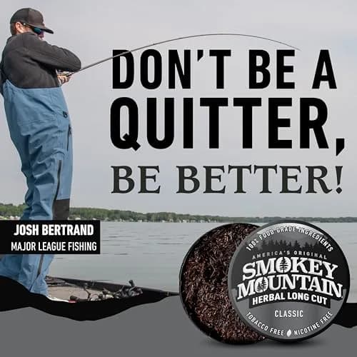 Smokey Mountain Herbal Long Cut Classic, 5 Can Box | Tobacco-Free, Nicotine-Free Herbal Snuff thumbnail 5