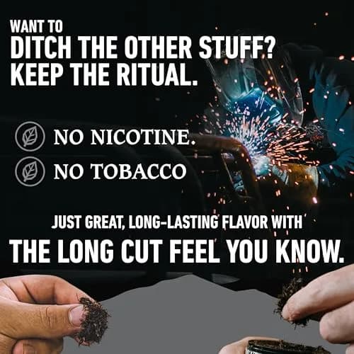Smokey Mountain Herbal Long Cut Classic, 5 Can Box | Tobacco-Free, Nicotine-Free Herbal Snuff thumbnail 6