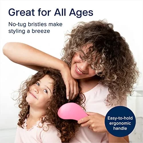 Crave Naturals Glide Thru Hair Brush - Detangler for Curly, Straight, Wet or Dry Hair | Gentle Detangling for All Hair Types thumbnail 5