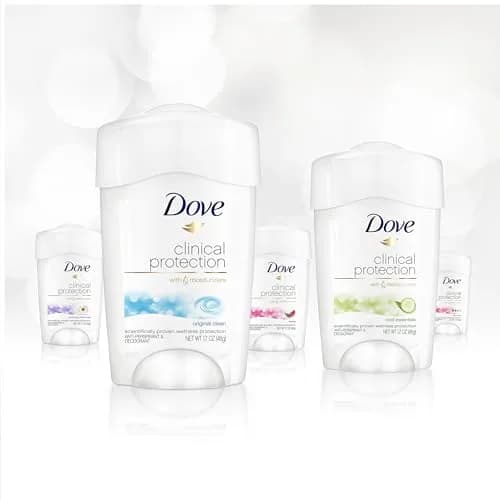 Dove Clinical + Care Original Clean Antiperspirant Stick 1.7 oz | 96H Sweat & Odor Protection, Nourishing Serum, No Alcohol thumbnail 6