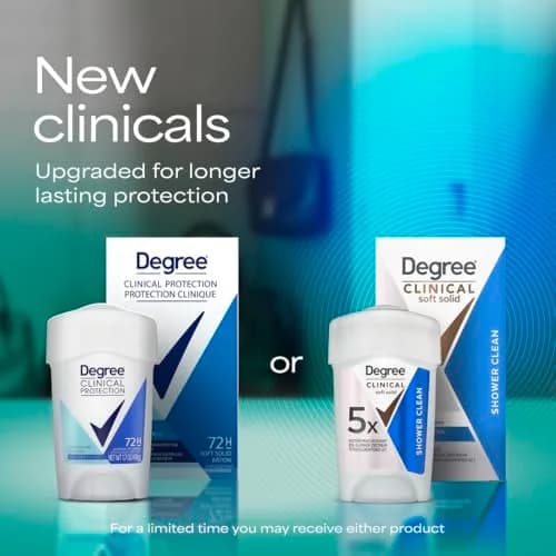 Degree Clinical Antiperspirant Deodorant Soft Solid 1.7 oz | 96-Hour Sweat & Odor Protection thumbnail 5