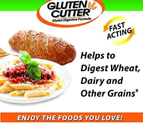 Healthy Digestives Gluten Cutter Enzyme Formula 30 Capsules | Supports Gluten & Lactose Digestion thumbnail 2