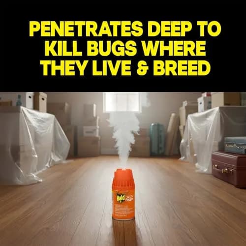Raid Deep Reach Pest Killer & Roach Fogger 1.5 fl oz | Indoor Roach & Flea Control, Residual Action for Up to 2 Months thumbnail 2