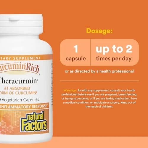 Natural Factors CurcuminRich Theracurmin 30 mg Turmeric Curcumin thumbnail 3
