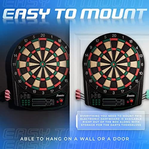 Franklin Sports FS6000 Electronic Dartboard 15" | 28 Games, Soft Tip for Kids & Adults thumbnail 4