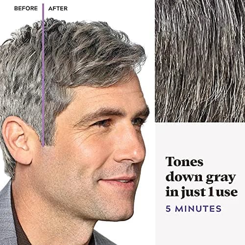 Just for Men Touch of Gray Hair Color, Medium Brown T-35 (1 Pack) | Subtle Gray Blending for Salt & Pepper Look thumbnail 4