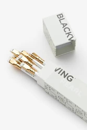 Blackwing Pearl Pencils, Balanced Japanese Graphite, White, 12 Count | Smooth Writing Instrument for Students & Professionals thumbnail 2