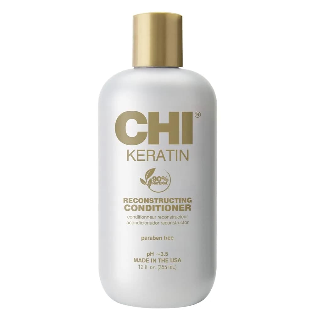 CHI Keratin Reconstructing Shampoo 12 Oz | Rebuild Damaged Hair, Sulfate & Paraben-Free — 12 Fl Oz