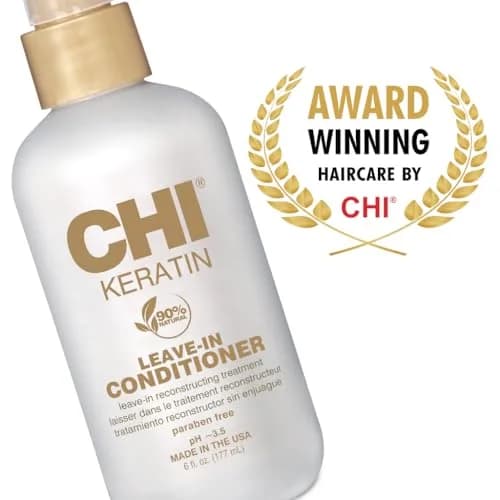 CHI Keratin Leave-in Conditioner 6 Oz | Hydrating Daily Hair Care for Damaged Hair thumbnail 5