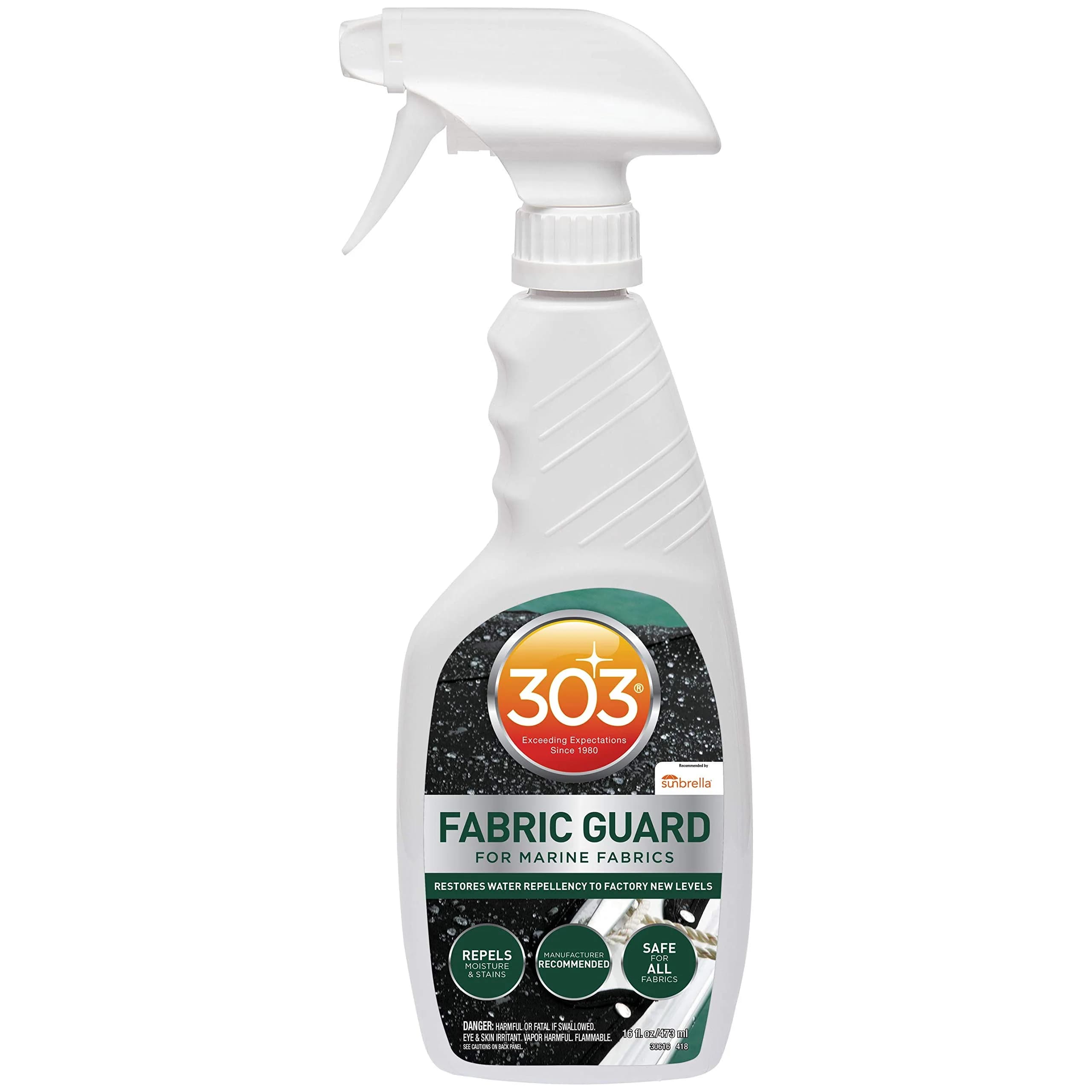 303 Marine Fabric Guard for Boat Covers & Canvas 16 Fl Oz (473ml) 6-Pack | Restores Water & Stain Repellency - main product image