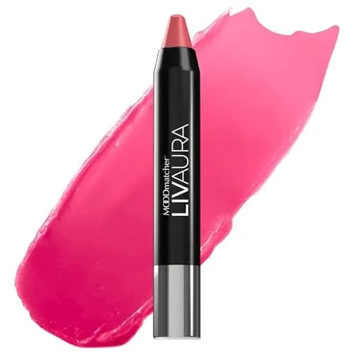 MOODmatcher LIVAURA Long Lasting Twist Stick Lipstick – Color Changing Moisturizing Cream Lipstick, Smudge Proof, Easy to Apply, Made in USA (Pink) thumbnail 1
