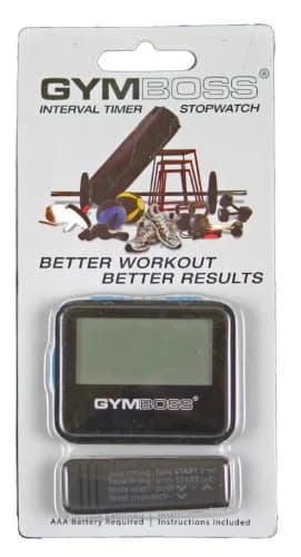 Gymboss Interval Timer and Stopwatch - Black/Blue SOFTCOAT 5.5cm x 4.4cm x 1.4cm | Dual Interval Timer for HIIT & Strength Training thumbnail 6