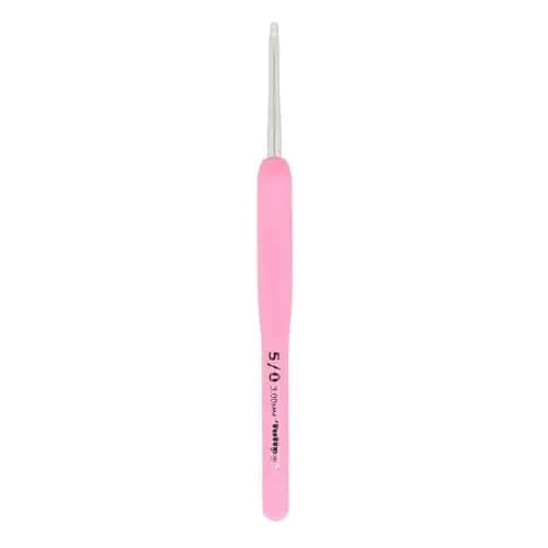 Tulip Etimo Rose Crochet Hook 5/3mm | Comfortable Silicone Handle for Easy Crochet thumbnail 1