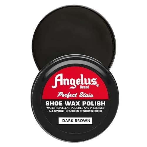 Angelus Shoe Wax Polish 3oz (Dark Brown) | Water-Repellent Leather Care for Boots & Saddles thumbnail 1
