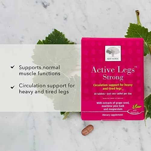 NEW NORDIC Active Legs Strong 30 Count | Leg Circulatory Support & Natural Extracts thumbnail 2