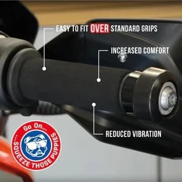 Grip Puppy Comfort Grips - Original Black 2-Pack | Motorcycle, Bike & Scooter Handlebar Grips thumbnail 4