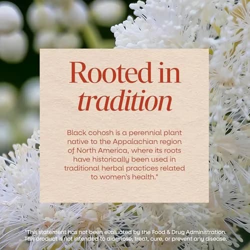 Nature's Way Black Cohosh Root Capsules, Vegan, 180 Count | Traditional Women's Herbal Supplement thumbnail 4