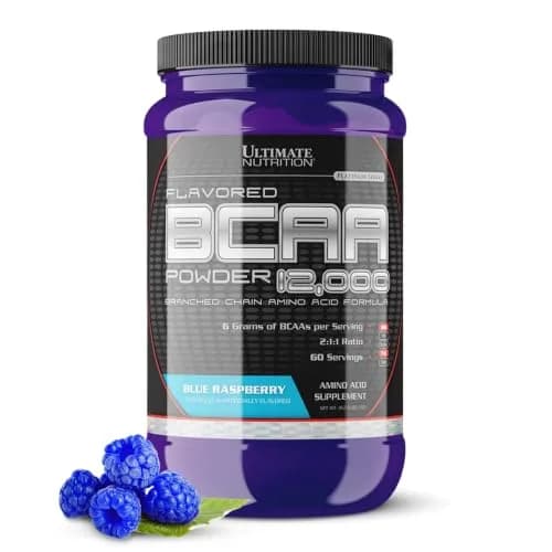 Ultimate Nutrition BCAA Powder 12000 Blue Raspberry | Fast-Absorbing Post-Workout Amino Support thumbnail 1