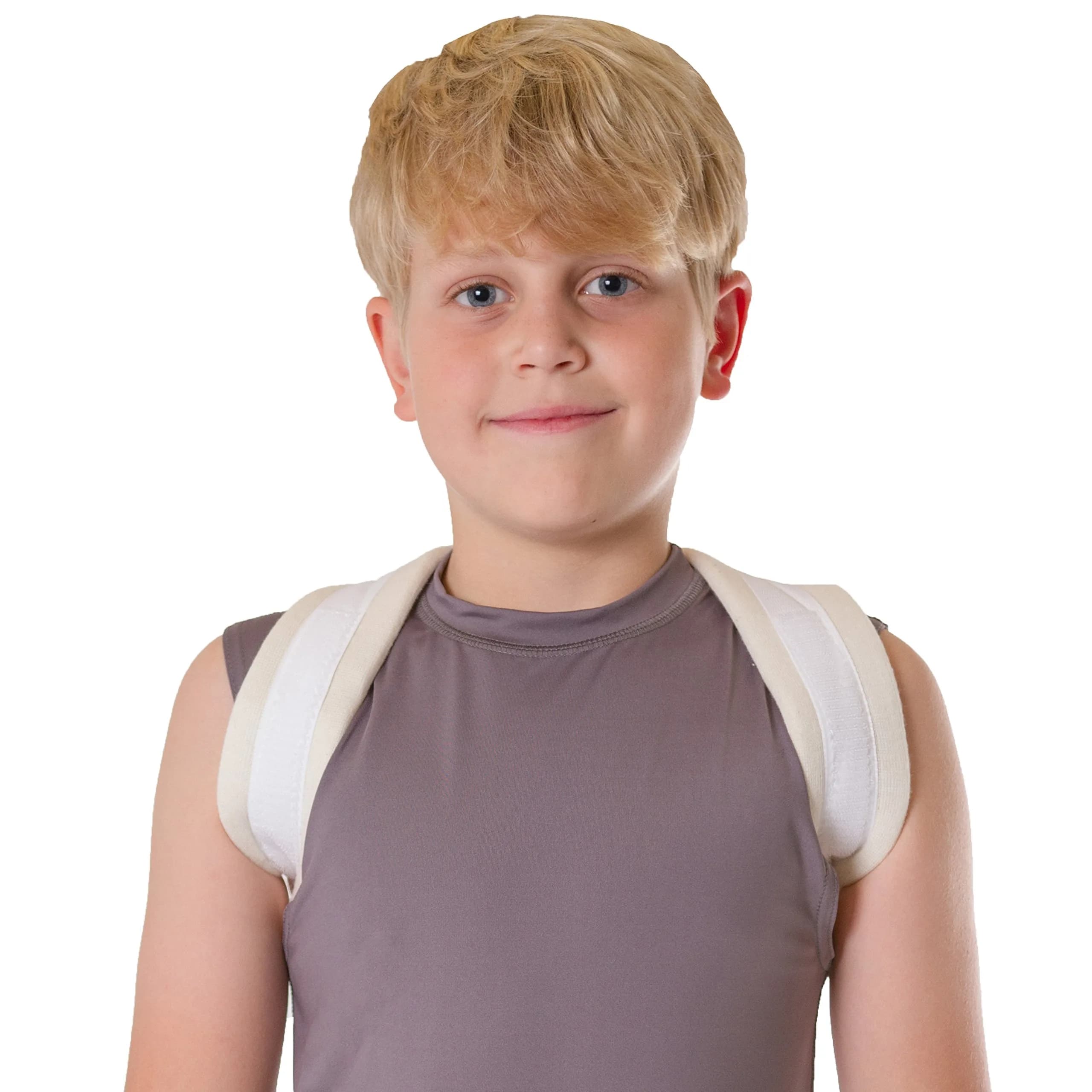 BraceAbility Clavicle Support Brace Small | Figure 8 Upper Back Brace Posture Corrector for Women and Men