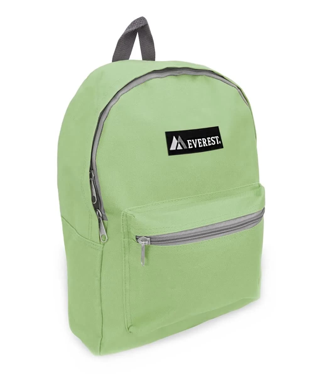 EVEREST Basic Backpack 15" Dark Purple 13.9 L (0.3 kg) | Lightweight Casual Daypack for Travel & School — Jade / One Size