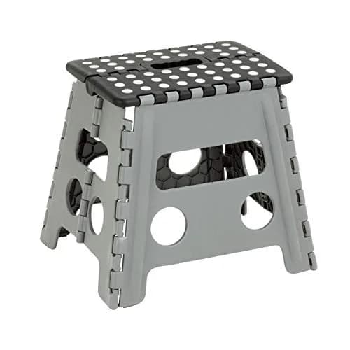 Honey-Can-Do Folding Step Stool with Anti-Slip Surface, 12.8-Inch Height, 300 lbs Capacity | Compact & Portable for Home Use thumbnail 1