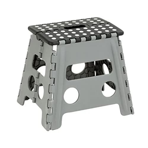 Honey-Can-Do Folding Step Stool with Anti-Slip Surface, 12.8-Inch Height, 300 lbs Capacity | Compact & Portable for Home Use thumbnail 3