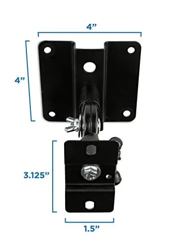 Mount-It! Heavy Duty Universal Satellite Speaker Mounts (4-Pack, Black) | Mounts for Home Theater, Bookshelf, Ceiling, Wall thumbnail 6