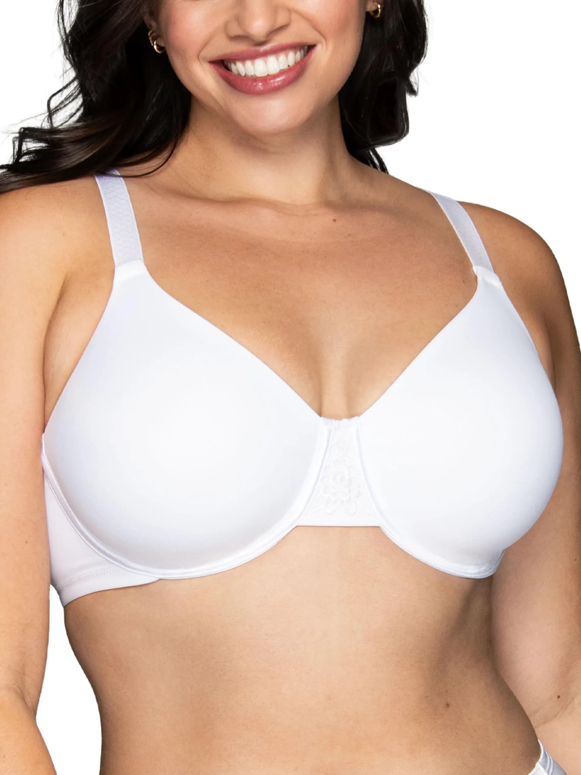Vanity Fair Women's Beauty Back Smoothing Minimizer Bra 38DDD (38DDD / 102cm) | Minimizes Bust Line up to 1.5" for a Sleek Look — Star White / 42DDD thumbnail 1