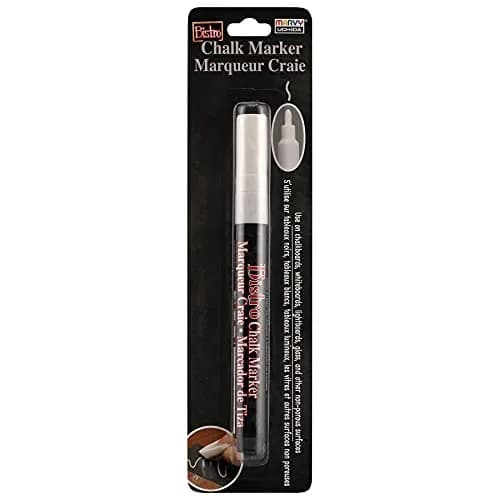 Marvy Uchida Bistro Chalk Marker Fine Point White (15ml / 0.5 Fl Oz) | Non-Toxic, Water-Based Ink thumbnail 1