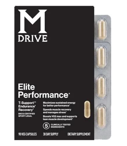 M Drive Elite Testosterone Booster & Performance Support for Men, 90ct | Supports Energy, Muscle & Immunity thumbnail 1